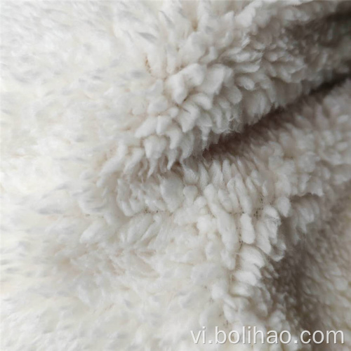 100% Polyester Cotton Vải lông cừu Sherpa